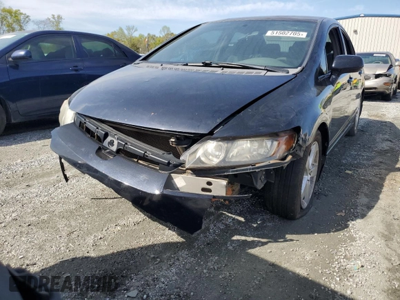 2008 Honda Civic LX with VIN 2HGFA16598H346895, listed as a Copart auction lot 51502705 with 261,390 mi miles and Salvage Title. Bid and sale history available at DreamBid. Image 5.