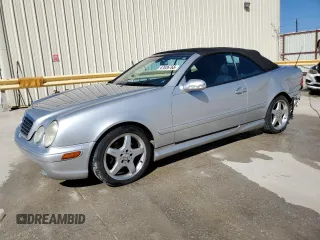 2003 Mercedes-Benz CLK 4.3L with VIN WDBLK70G13T132778, listed as a Copart auction lot 47026765 with 127,963 mi miles and Salvage Title. Bid and sale history available at carsss.com. Image 1.