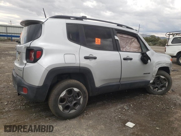 2018 Jeep Renegade Sport with VIN ZACCJBAB6JPH45904, listed as a Copart auction lot 55240505 with Not provided miles and Salvage title. Bid and sale history available at DreamBid. Image 3.
