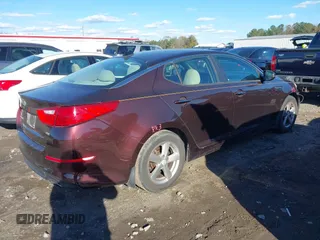 2015 Kia Optima LX with VIN 5XXGM4A79FG384762, listed as a IAAI auction lot 40919391 with 183,379 mi miles. Bid and sale history available at carsss.com. Image 4.