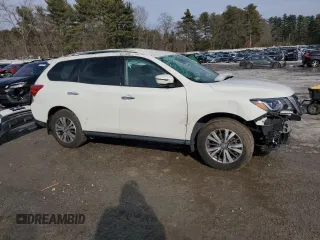 2020 Nissan Pathfinder S with VIN 5N1DR2AM0LC644004, listed as a Copart auction lot 46445495 with 36,857 mi miles and Salvage Title. Bid and sale history available at carsss.com. Image 4.