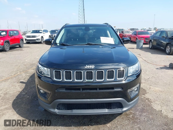 2021 Jeep Compass Altitude with VIN 3C4NJCBB0MT502423, listed as a IAAI auction lot 42006742 with 63,418 mi miles. Bid and sale history available at carsss.com. Image 12.
