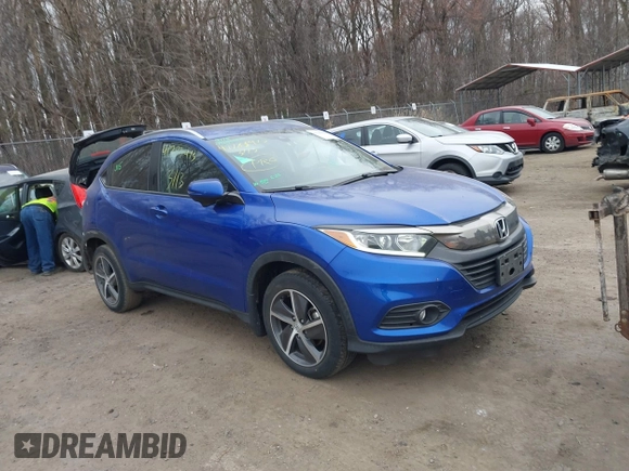 2021 Honda HR-V EX with VIN 3CZRU6H54MM718761, listed as a IAAI auction lot 41783415 with 93,899 mi miles. Bid and sale history available at carsss.com. Image 1.