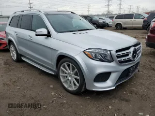 2017 Mercedes-Benz GLS 550 with VIN 4JGDF7DE6HA783390, listed as a Copart auction lot 50081065 with 82,273 mi miles and Salvage title. Bid and sale history available at DreamBid. Image 4.
