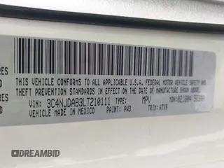 2020 Jeep Compass Sport with VIN 3C4NJDAB3LT210111, listed as a IAAI auction lot 41286048 with 78,372 mi miles and . Bid and sale history available at DreamBid. Image 9.