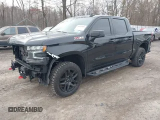 2021 Chevrolet Silverado 1500 LT Trail Boss with VIN 1GCPYFED8MZ374511, listed as a IAAI auction lot 41836003 with 53,161 mi miles and . Bid and sale history available at DreamBid. Image 2.