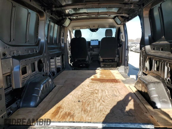 2024 Ford Transit Cargo with VIN 1FTBR1Y85RKA07509, listed as a Copart auction lot 42248405 with Not Provided miles and Salvage Title. Bid and sale history available at DreamBid. Image 10.