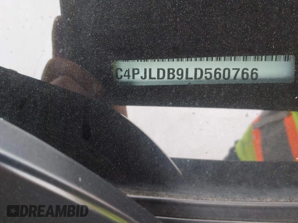 2020 Jeep Cherokee Limited с VIN 1C4PJLDB9LD560766, выставлен на аукционе IAAI как лот 42066299 с пробегом 116 573 миль миль и . История ставок и продаж доступна на DreamBid. Изображение 9.