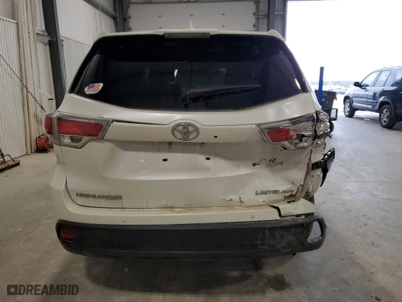 2015 Toyota Highlander Limited with VIN 5TDDKRFH5FS097439, listed as a Copart auction lot 51521445 with 142,421 mi miles and Salvage Title. Bid and sale history available at carsss.com. Image 6.