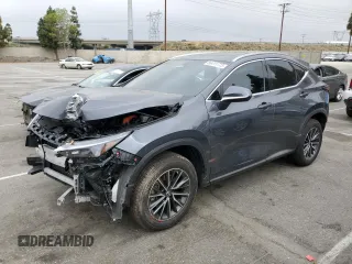 2023 Lexus NX with VIN JTJAKCEZ3P5007686, listed as a Copart auction lot 56411773 with 9,169 mi miles. Bid and sale history available at carsss.com. Image 1.