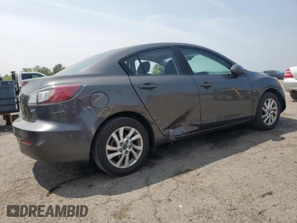 2013 Mazda 3 i Touring with VIN JM1BL1VPXD1835874, listed as a Copart auction lot 59709455 with 101,602 mi miles and Salvage title. Bid and sale history available at DreamBid. Image 3.