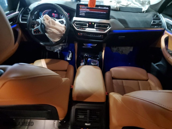 2023 BMW X4 xDrive30i with VIN 5UX33DT0XP9N64556, listed as a Copart auction lot 42345035 with NaN miles and Salvage Title. Bid and sale history available at carsss.com. Image 8.