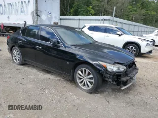 2015 Infiniti Q50 with VIN JN1BV7AP4FM358818, listed as a Copart auction lot 59081465 with 133,503 mi miles and Salvage title. Bid and sale history available at DreamBid. Image 4.