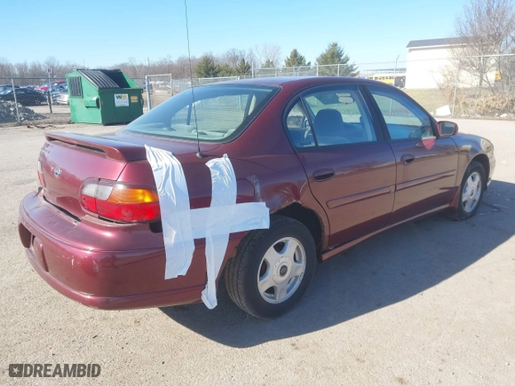 2001 Chevrolet Malibu LS with VIN 1G1NE52J416259673, listed as a IAAI auction lot 41757296 with 83,768 mi miles. Bid and sale history available at carsss.com. Image 4.