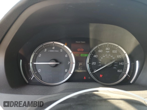 2016 Acura MDX w/Tech with VIN 5FRYD4H40GB012102, listed as a Copart auction lot 48935115 with 94,715 mi miles and Salvage Title. Bid and sale history available at carsss.com. Image 9.
