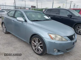 2007 Lexus IS with VIN JTHBK262175046682, listed as a IAAI auction lot 42167067 with 253,224 mi miles. Bid and sale history available at carsss.com. Image 1.