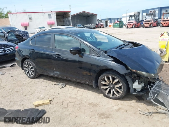 2015 Honda Civic Sedan EX-L with VIN 19XFB2F9XFE249119, listed as a IAAI auction lot 41877073 with 92,886 mi miles. Bid and sale history available at carsss.com. Image 13.