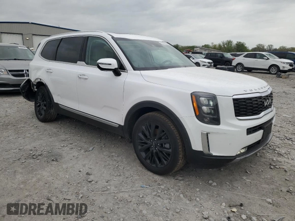 2022 Kia Telluride SX with VIN 5XYP5DHC4NG246878, listed as a Copart auction lot 53705855 with 58,265 mi miles and Salvage title. Bid and sale history available at DreamBid. Image 4.