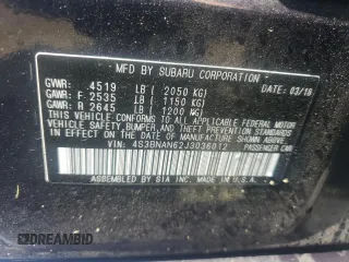 2018 Subaru Legacy Limited with VIN 4S3BNAN62J3036012, listed as a Copart auction lot 55759914 with 28,671 mi miles and Salvage Title. Bid and sale history available at carsss.com. Image 12.