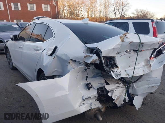 2015 Acura TLX V6 Tech with VIN 19UUB3F56FA000492, listed as a IAAI auction lot 41274442 with 95,519 mi miles. Bid and sale history available at carsss.com. Image 3.