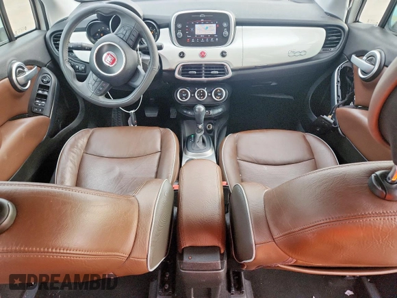 2018 FIAT 500X Lounge with VIN ZFBCFXDB9JP651302, listed as a Copart auction lot 59435875 with 63,186 mi miles and Salvage title. Bid and sale history available at DreamBid. Image 8.
