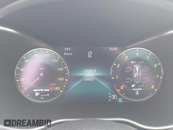 2019 Mercedes-Benz C 43 AMG with VIN 55SWF6EBXKU285590, listed as a IAAI auction lot 41066933 with 69,501 mi miles and . Bid and sale history available at DreamBid. Image 7.