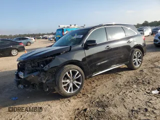 2019 Acura MDX w/Advance Pkg with VIN 5J8YD4H85KL016545, listed as a Copart auction lot 43835585 with 71,241 mi miles and Salvage Title. Bid and sale history available at carsss.com. Image 1.