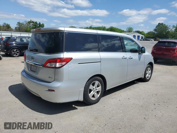 2011 Nissan Quest SL with VIN JN8AE2KP0B9010025, listed as a Copart auction lot 56332935 with 144,538 mi miles and Clean title. Bid and sale history available at DreamBid. Image 3.