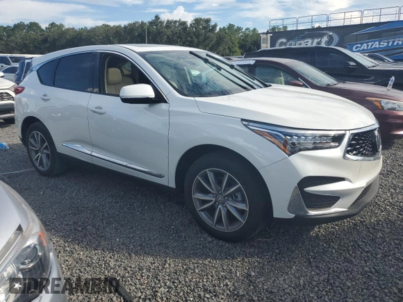 2021 Acura RDX w/Technology Package with VIN 5J8TC1H52ML001103, listed as a Copart auction lot 73823324 with Not Provided miles and Salvage Title. Bid and sale history available at carsss.com. Image 4.