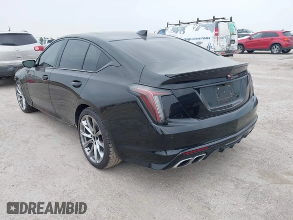 2020 Cadillac CT5 V-Series with VIN 1G6DR5RW9L0145203, listed as a IAAI auction lot 42275331 with 38,027 mi miles and . Bid and sale history available at DreamBid. Image 3.