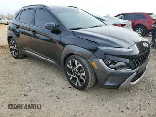 2023 Hyundai Kona Limited with VIN KM8K53A3XPU044395, listed as a Copart auction lot 48175665 with 16,971 mi miles and Salvage Title. Bid and sale history available at carsss.com. Image 4.