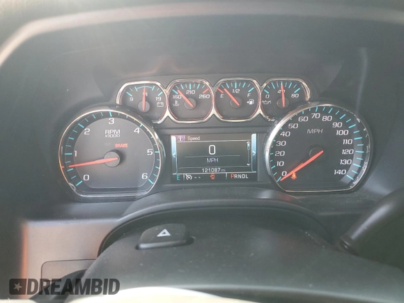 2017 Chevrolet Silverado 1500 LTZ with VIN 3GCPCSEJ5HG402865, listed as a Copart auction lot 69656594 with 121,087 mi miles and Salvage Title. Bid and sale history available at DreamBid. Image 9.