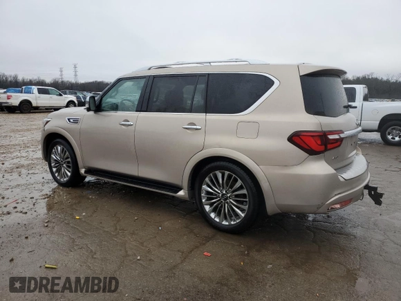 2021 Infiniti QX80 SENSORY with VIN JN8AZ2BE7M9268337, listed as a Copart auction lot 44951375 with 20,752 mi miles and Salvage Title. Bid and sale history available at carsss.com. Image 2.