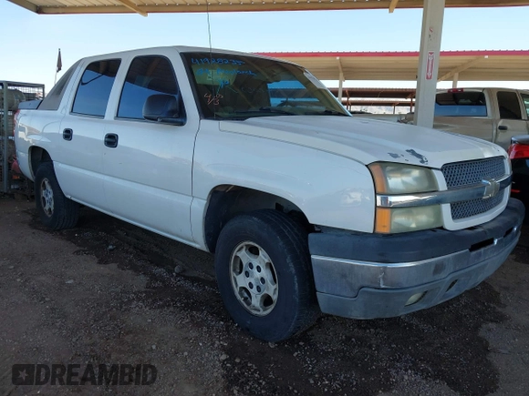 2004 Chevrolet Avalanche with VIN 3GNEC12T14G175831, listed as a IAAI auction lot 41928235 with 185,699 mi miles. Bid and sale history available at carsss.com. Image 1.