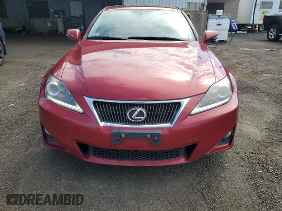 2012 Lexus IS 250 with VIN JTHCF5C26C5058528, listed as a Copart auction lot 54547455 with 166,338 mi miles and Clean Title. Bid and sale history available at DreamBid. Image 5.