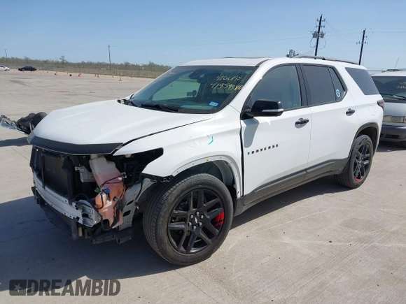 2021 Chevrolet Traverse Premier with VIN 1GNERKKW4MJ164822, listed as a IAAI auction lot 41859580 with 82,383 mi miles. Bid and sale history available at carsss.com. Image 17.