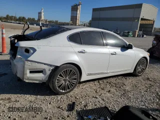 2015 Kia Cadenza Premium with VIN KNALN4D7XF5172879, listed as a Copart auction lot 76345394 with 124,492 mi miles and Salvage Title. Bid and sale history available at carsss.com. Image 3.