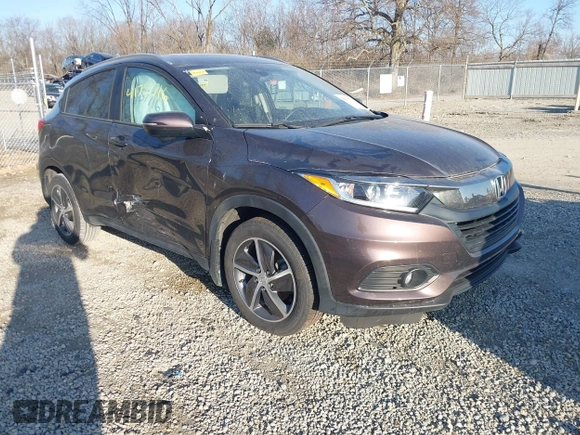2021 Honda HR-V EX with VIN 3CZRU6H54MM748522, listed as a IAAI auction lot 41757716 with 47,143 mi miles. Bid and sale history available at carsss.com. Image 1.
