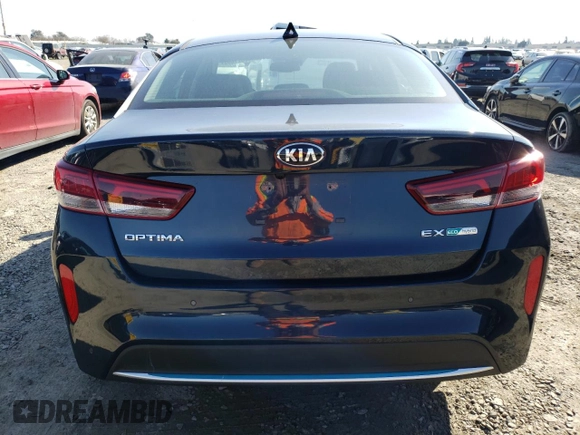2020 Kia Optima Hybrid EX with VIN KNAGU4LE6L5040797, listed as a Copart auction lot 46321695 with 3,531 mi miles and Salvage Title. Bid and sale history available at carsss.com. Image 6.