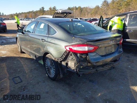 2015 Ford Fusion Titanium with VIN 3FA6P0D9XFR155040, listed as a IAAI auction lot 41423022 with 148,365 mi miles. Bid and sale history available at carsss.com. Image 3.