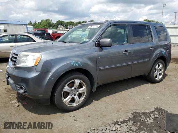 2012 Honda Pilot EX-L with VIN 5FNYF4H54CB019973, listed as a Copart auction lot 64614135 with 102,352 mi miles and Salvage title. Bid and sale history available at DreamBid. Image 1.