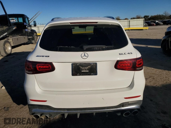 2021 Mercedes-Benz GLC with VIN W1N0G6EB2MF977676, listed as a Copart auction lot 81403924 with 7,119 mi miles and Salvage Title. Bid and sale history available at carsss.com. Image 6.