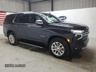 2024 Chevrolet Tahoe Premier with VIN 1GNSCSKD3RR276166, listed as a Copart auction lot 46035455 with 23,899 mi miles and Salvage title. Bid and sale history available at DreamBid. Image 4.