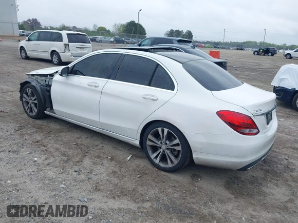 2015 Mercedes-Benz C 300 with VIN 55SWF4JB0FU085110, listed as a IAAI auction lot 41878764 with 115,326 mi miles and . Bid and sale history available at carsss.com. Image 3.