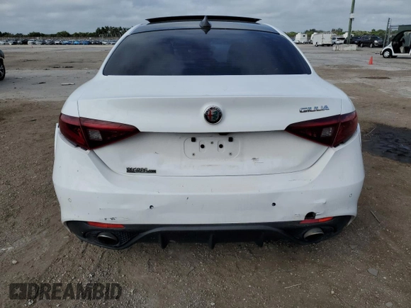 2018 Alfa Romeo Giulia Ti Sport with VIN ZARFAECN8J7567812, listed as a Copart auction lot 79653434 with 99,798 mi miles and Clean Title. Bid and sale history available at carsss.com. Image 6.