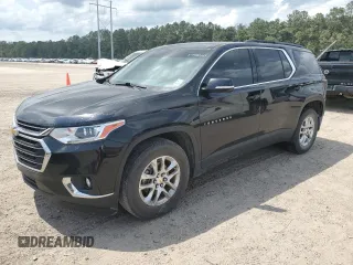 2019 Chevrolet Traverse LT Cloth z VIN 1GNERGKW0KJ267326, wystawiony jako Copart lot #57462685 z przebiegiem 97 672 mil mil oraz Szkoda całkowita • Salvage title. Historia ofert i sprzedaży dostępna na DreamBid. Obrazek 1.