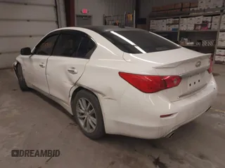 2017 Infiniti Q50 2.0t with VIN JN1CV7AP5HM641168, listed as a IAAI auction lot 41696943 with 106,855 mi miles and . Bid and sale history available at carsss.com. Image 3.