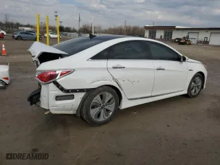 2015 Hyundai Sonata Hybrid Limited with VIN KMHEC4A45FA121367, listed as a Copart auction lot 50946745 with 99,098 mi miles and Salvage Title. Bid and sale history available at carsss.com. Image 3.