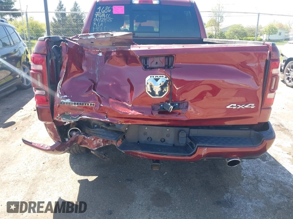 2019 Ram 1500 Big Horn с VIN 1C6SRFFT1KN726854, выставлен на аукционе IAAI как лот 42240401 с пробегом 82 545 миль миль и . История ставок и продаж доступна на DreamBid. Изображение 6.