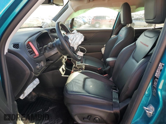 2022 Jeep Renegade Trailhawk with VIN ZACNJDC19NPN67837, listed as a Copart auction lot 48303205 with 16,855 mi miles and Salvage Title. Bid and sale history available at DreamBid. Image 7.